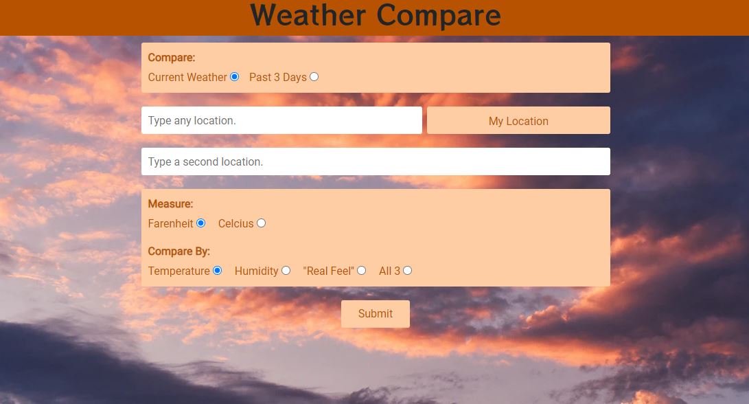 Weather Compare Picture